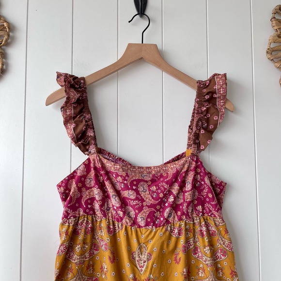 Free People Orange and Purple Jumpsuit - Picture 7 of 9